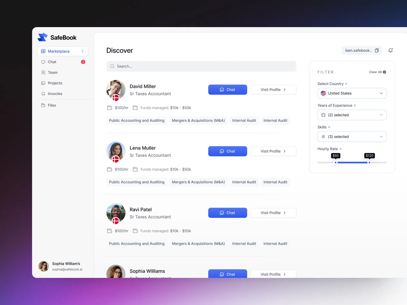 Safebook Marketplace UI explorations — Safebook